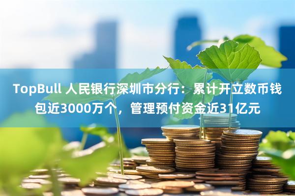 TopBull 人民银行深圳市分行:累计开立数币钱包近3000万个,管理预付资金近31亿元